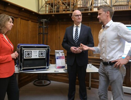 Dietmar Woidke and Hester Somsen at DiGOS